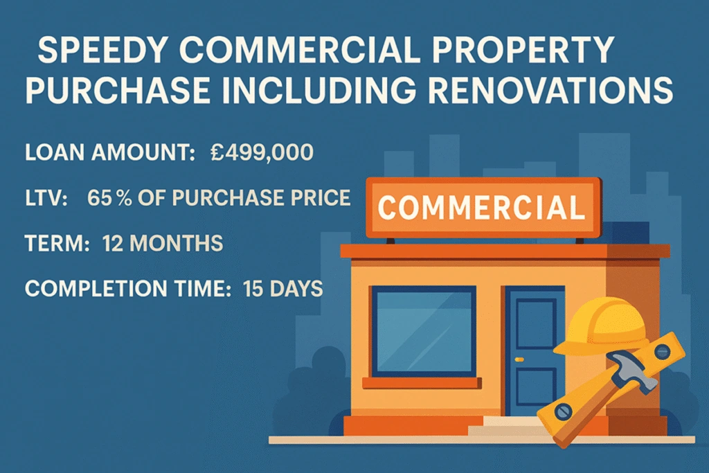 Speedy Commercial Property Purchase Including Renovations