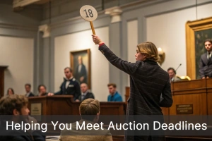 quick auction finance for property